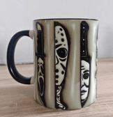 Halloween Baskı içi ve Kulpu Renkli Kupa