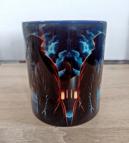 Halloween Baskı içi ve Kulpu Renkli Kupa