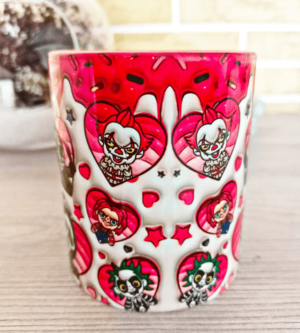 Halloween Baskı içi ve Kulpu Renkli Kupa