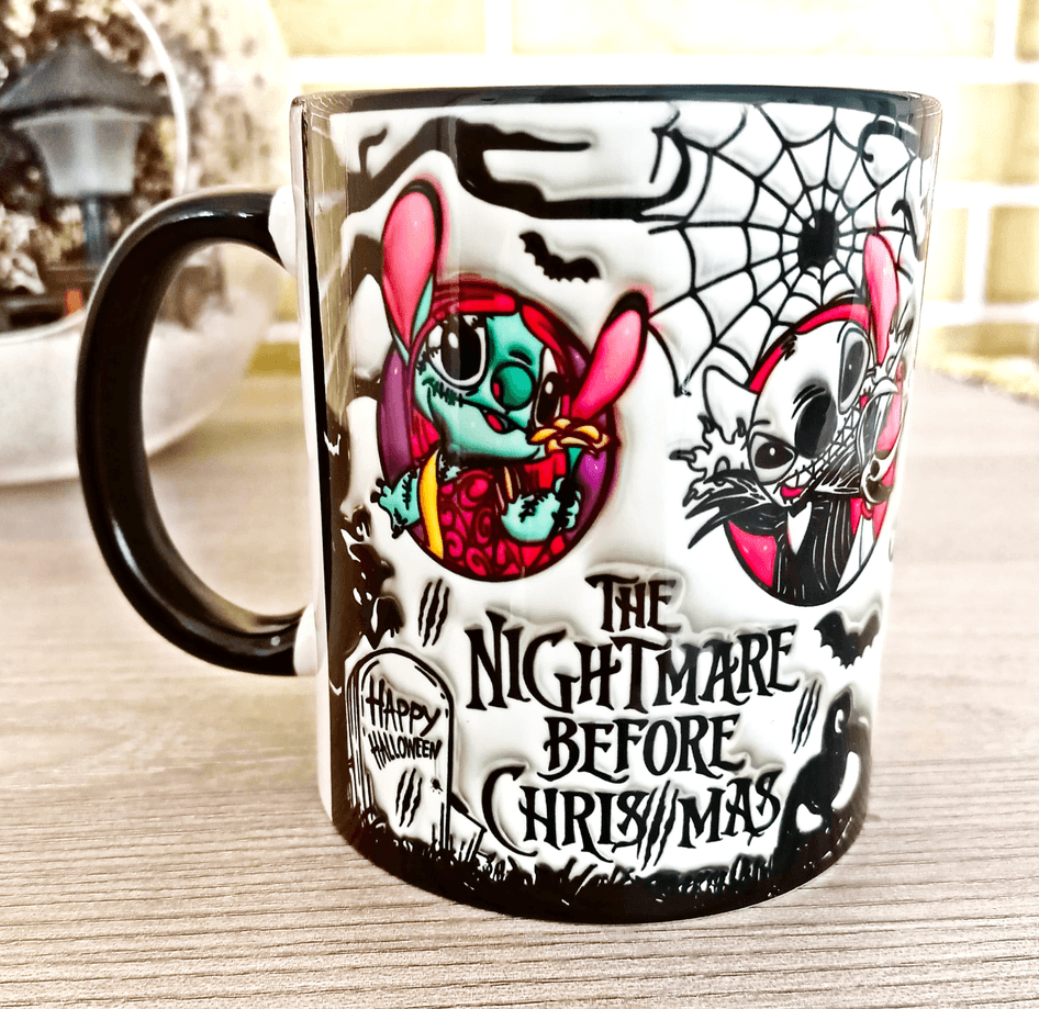 Halloween Baskı içi ve Kulpu Renkli Kupa