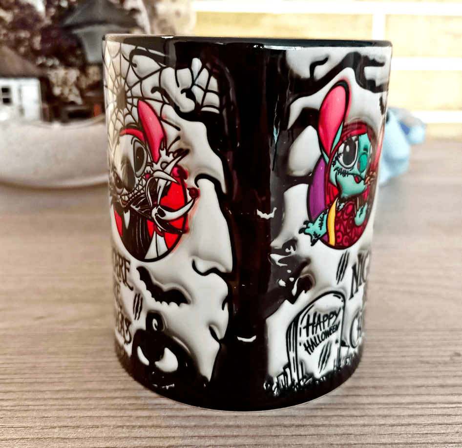 Halloween Baskı içi ve Kulpu Renkli Kupa