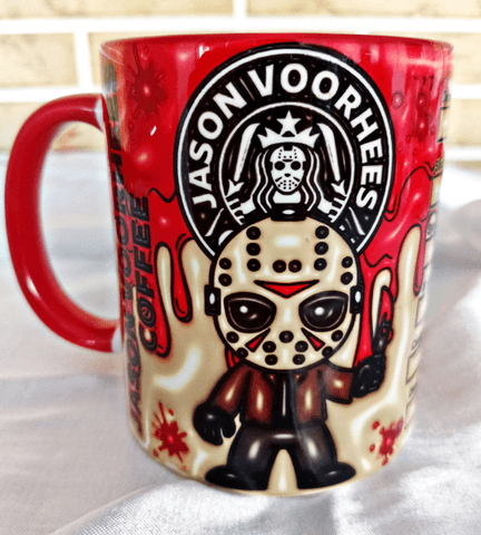 Halloween Baskı içi ve Kulpu Renkli Kupa