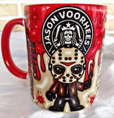 Halloween Baskı içi ve Kulpu Renkli Kupa