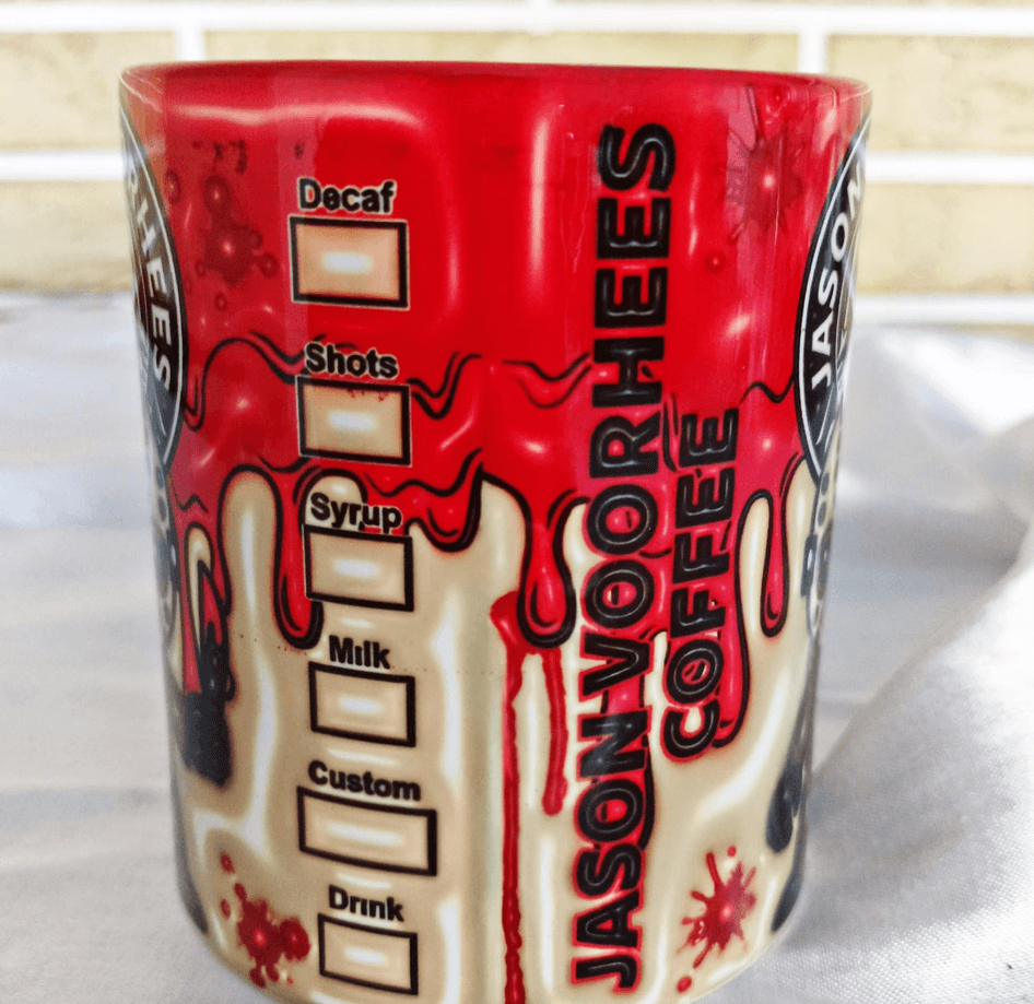 Halloween Baskı içi ve Kulpu Renkli Kupa