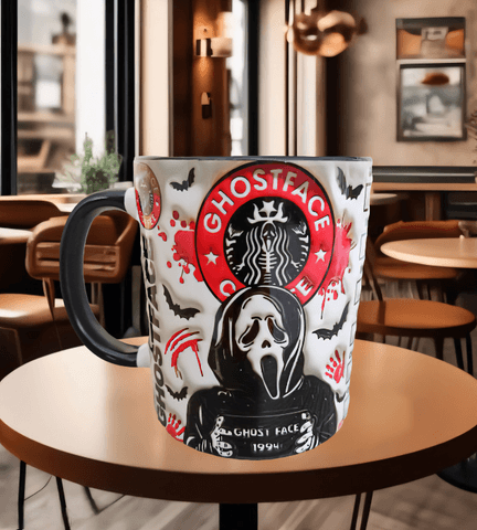 Halloween Baskı içi ve Kulpu Renkli Kupa