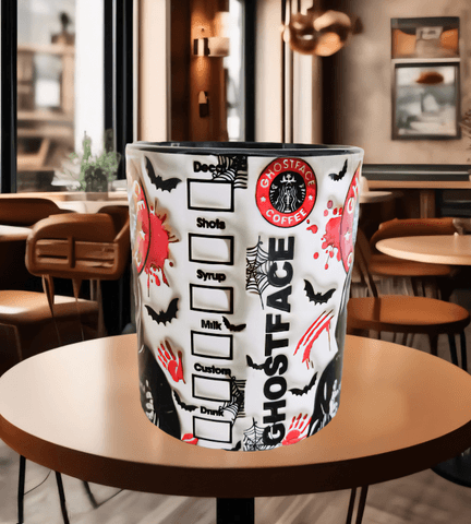 Halloween Baskı içi ve Kulpu Renkli Kupa