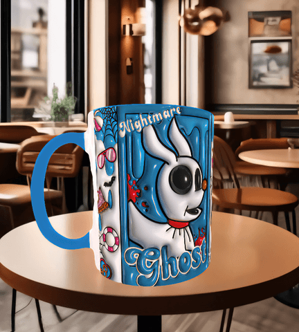 Halloween Baskı içi ve Kulpu Renkli Kupa