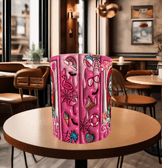 Halloween Baskı içi ve Kulpu Renkli Kupa