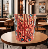 Halloween Baskı içi ve Kulpu Renkli Kupa