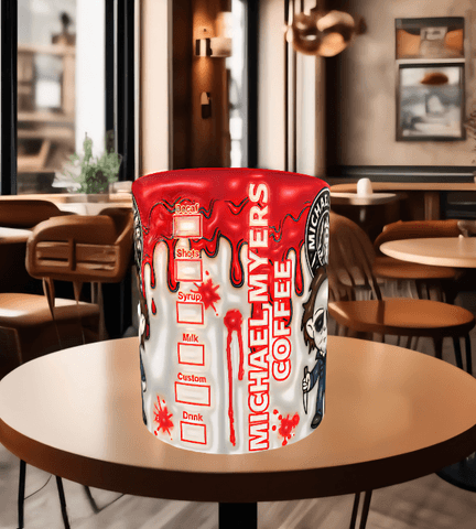 Halloween Baskı içi ve Kulpu Renkli Kupa