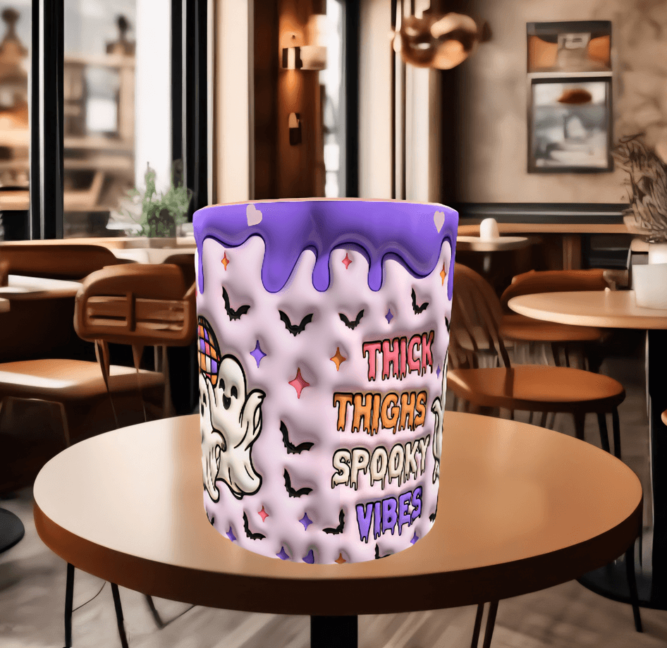 Halloween Baskı içi ve Kulpu Renkli Kupa