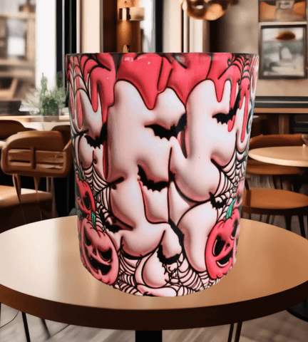 Halloween Baskı içi ve Kulpu Renkli Kupa