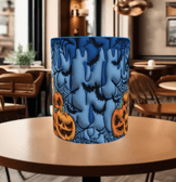 Halloween Baskı içi ve Kulpu Renkli Kupa