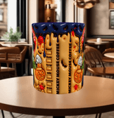 Halloween Baskı içi ve Kulpu Renkli Kupa