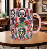 Halloween Baskı içi ve Kulpu Renkli Kupa