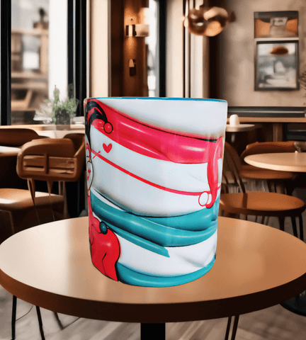 Harley Quinn Baskı içi ve Kulpu Renkli Kupa