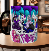 Halloween Baskı içi ve Kulpu Renkli Kupa