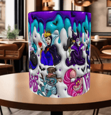 Halloween Baskı içi ve Kulpu Renkli Kupa