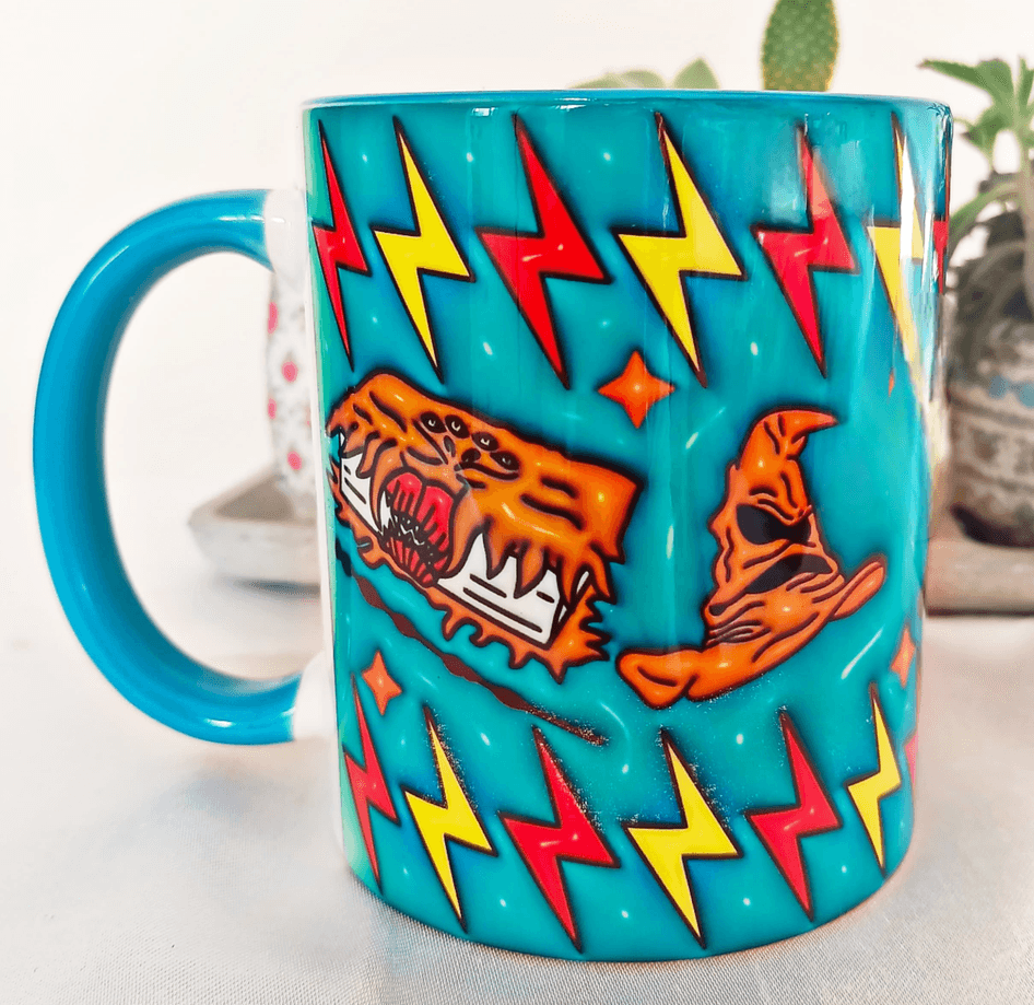 Harry Potter Baskı içi ve Kulpu Renkli Kupa