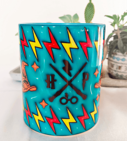 Harry Potter Baskı içi ve Kulpu Renkli Kupa