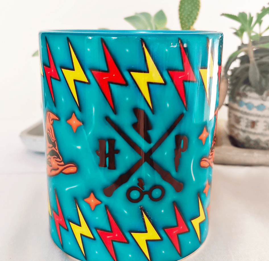 Harry Potter Baskı içi ve Kulpu Renkli Kupa