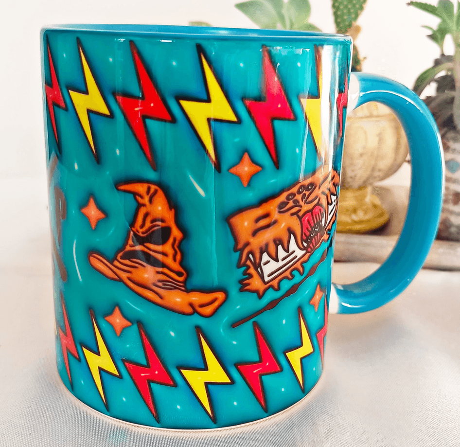 Harry Potter Baskı içi ve Kulpu Renkli Kupa