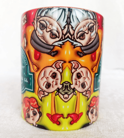 Harry Potter Baskı içi ve Kulpu Renkli Kupa