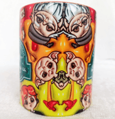 Harry Potter Baskı içi ve Kulpu Renkli Kupa