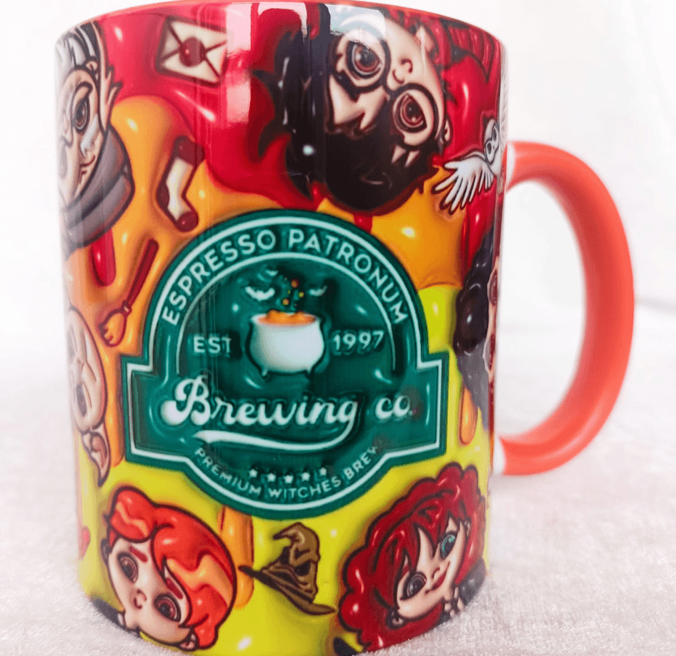 Harry Potter Baskı içi ve Kulpu Renkli Kupa