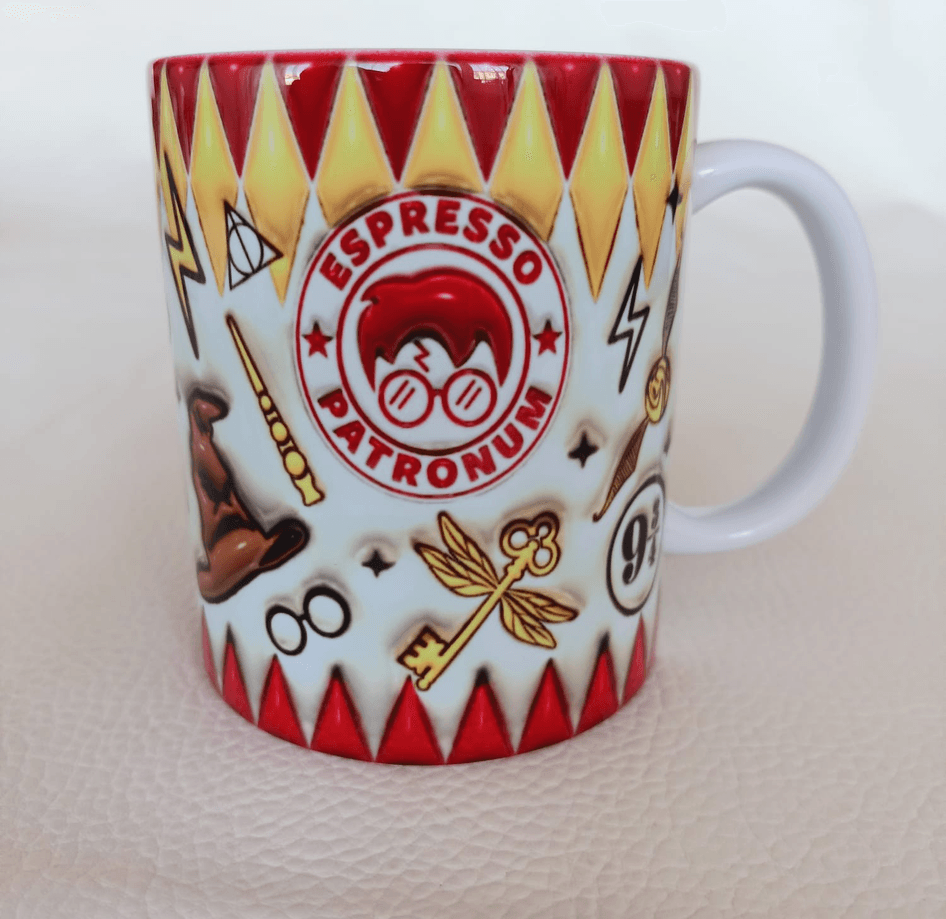 Harry Potter Baskı içi ve Kulpu Renkli Kupa