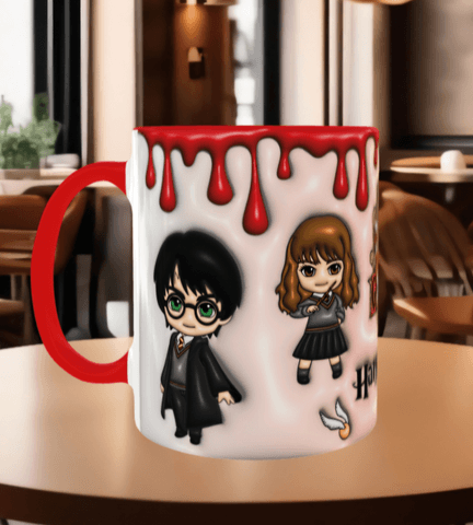 Harry Potter Baskı içi ve Kulpu Renkli Kupa