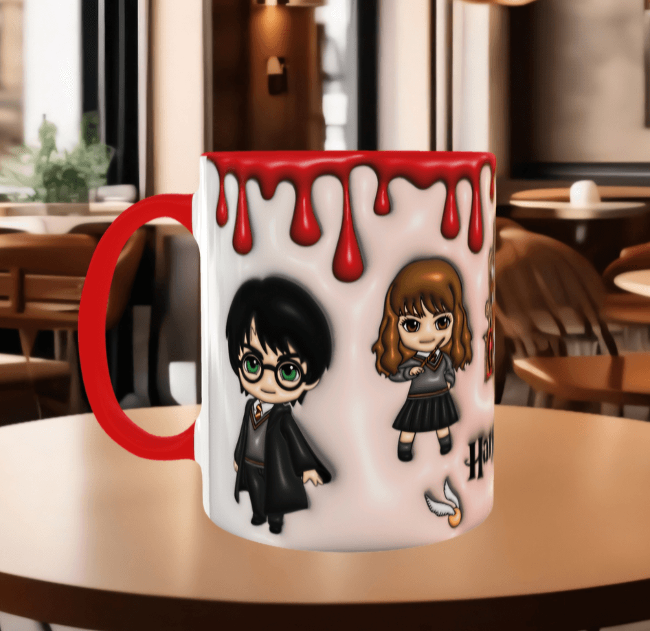 Harry Potter Baskı içi ve Kulpu Renkli Kupa