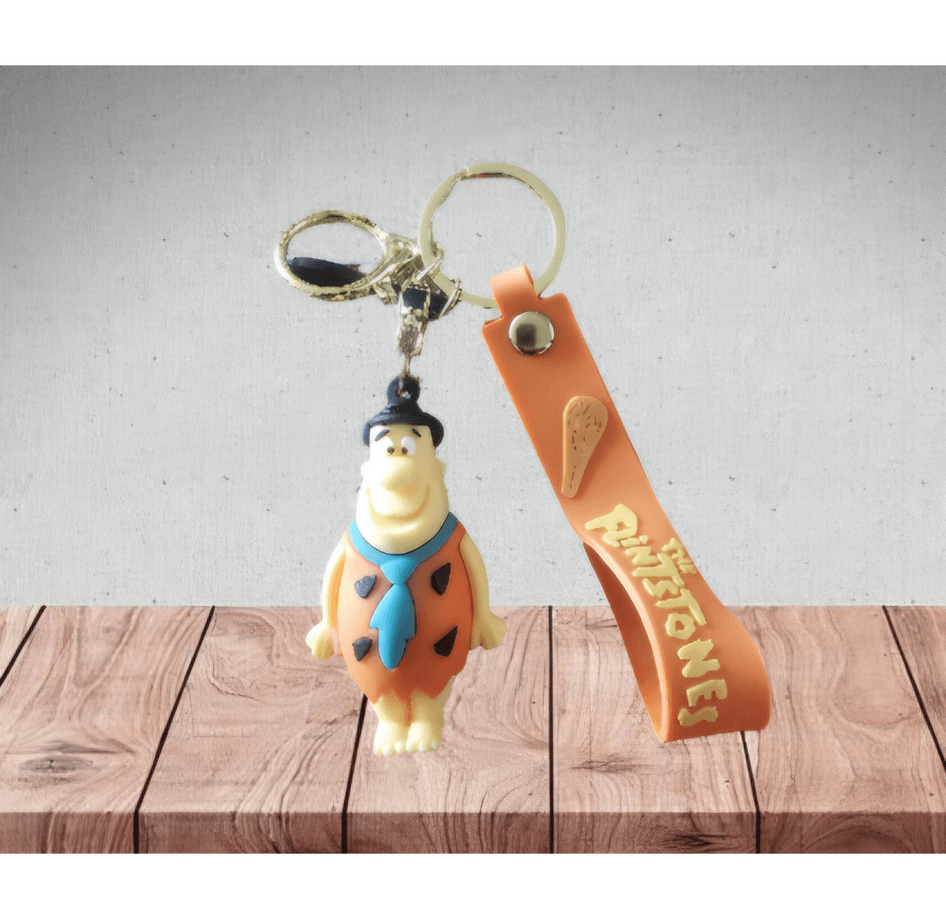 Taş devri fred çakmaktaş büyük boy kaliteli lüks anahtarlık çanta aksesuarı