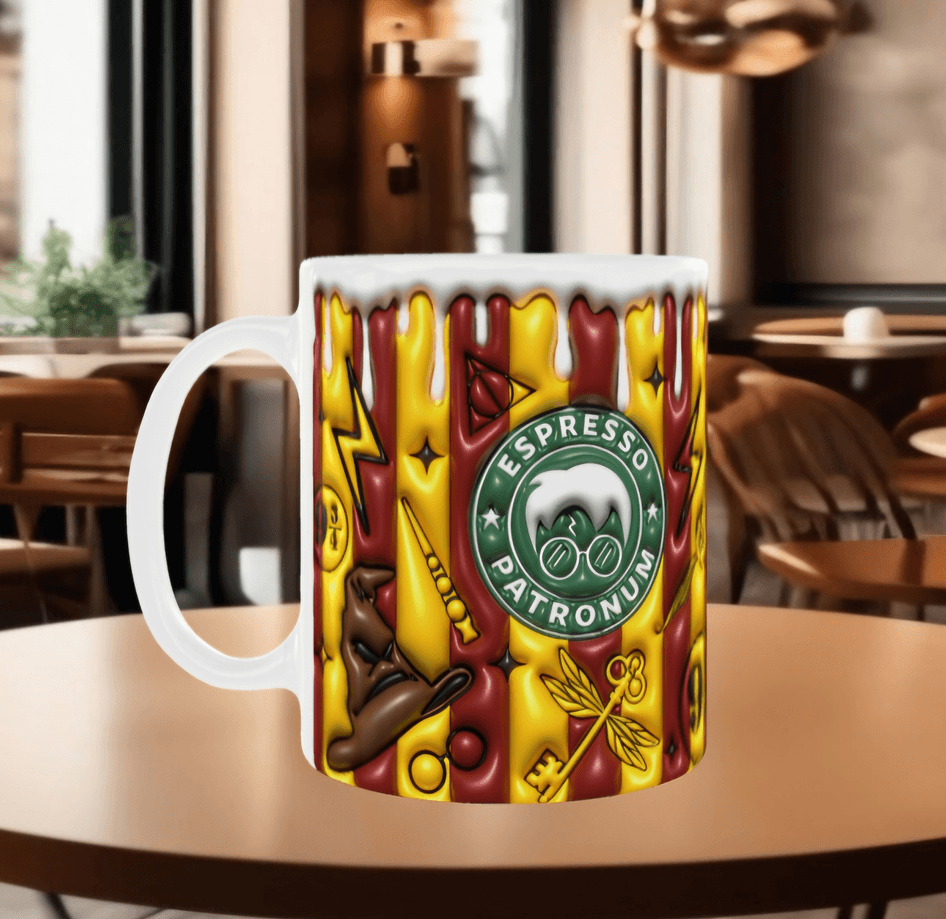 Harry Potter Baskı içi ve Kulpu Renkli Kupa