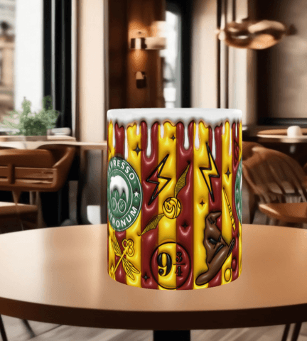 Harry Potter Baskı içi ve Kulpu Renkli Kupa