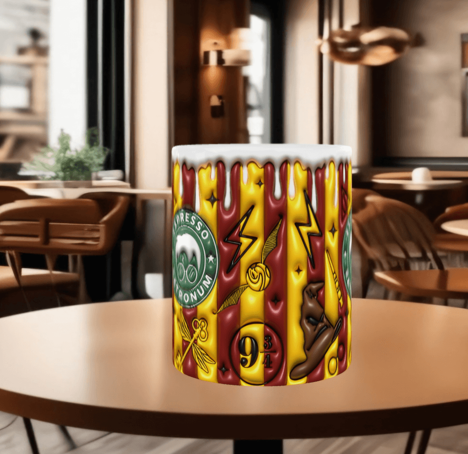 Harry Potter Baskı içi ve Kulpu Renkli Kupa