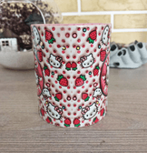 Hello Kitty Baskı içi ve Kulpu Renkli Kupa