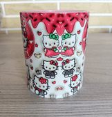 Hello Kitty Baskı içi ve Kulpu Renkli Kupa