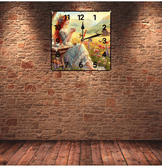 Kahve keyfi vintage baskı metal hediyelik dekoratif kaliteli duvar saati