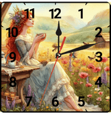 Kahve keyfi vintage baskı metal hediyelik dekoratif kaliteli duvar saati