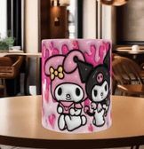 Hello Kitty Baskı içi ve Kulpu Renkli Kupa