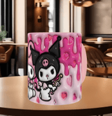 Hello Kitty Baskı içi ve Kulpu Renkli Kupa