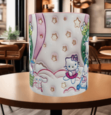 Hello Kitty Baskı içi ve Kulpu Renkli Kupa