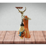 Taş devri fred çakmaktaş büyük boy kaliteli lüks anahtarlık çanta aksesuarı