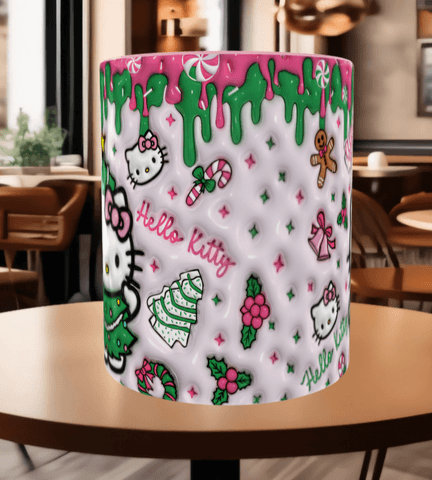 Hello Kitty Baskı içi ve Kulpu Renkli Kupa