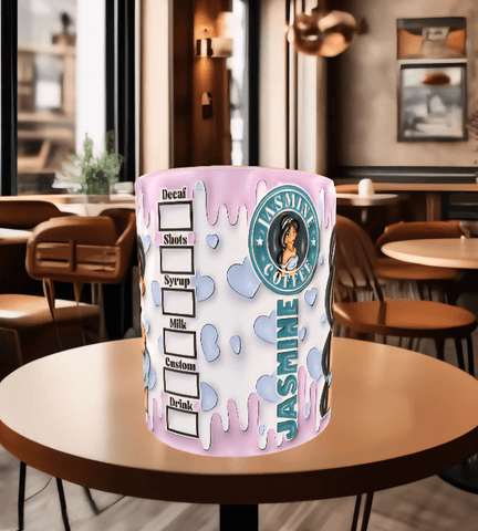 Prenses Baskı içi ve Kulpu Renkli Kupa