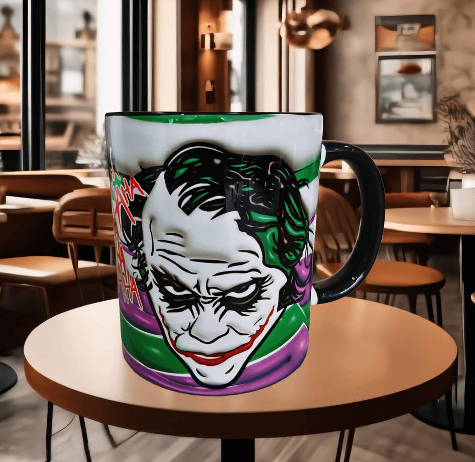 JOKER Baskı içi ve Kulpu Renkli Kupa
