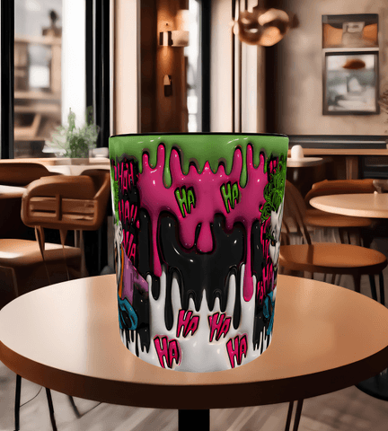 JOKER Baskı içi ve Kulpu Renkli Kupa