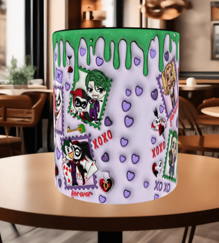 JOKER Baskı içi ve Kulpu Renkli Kupa