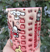 Kuromi Baskı içi ve Kulpu Renkli Kupa